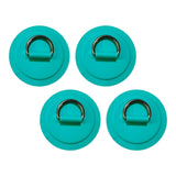Maxbell 4Pcs D Rings Patch Stainless Steel Cord Buckles for Boat Paddle Board Dinghy Green