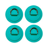 Maxbell 4Pcs D Rings Patch Stainless Steel Cord Buckles for Boat Paddle Board Dinghy Green