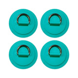 Maxbell 4Pcs D Rings Patch Stainless Steel Cord Buckles for Boat Paddle Board Dinghy Green