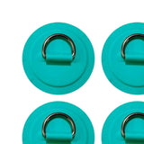Maxbell 4Pcs D Rings Patch Stainless Steel Cord Buckles for Boat Paddle Board Dinghy Green