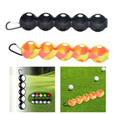 Maxbell Club Ball Pouch Holds 5 Balls for Training Aid Golf Club Accessories Golfers Black