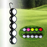 Maxbell Club Ball Pouch Holds 5 Balls for Training Aid Golf Club Accessories Golfers Black