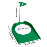 Maxbell 9Pcs Practice Hole with Flag Backyard Putter Practicing Putting Cup for Golf Green Flag