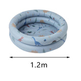 Maxbell Baby Paddling Pool Bathtub Girls Boys Inflatable Kids Swimming Pool Floats Light Blue 1.2m