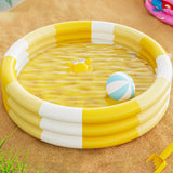 Maxbell Inflatable Baby of Swimming Pool Portable for Children Toys Kids Girls and Boys Yellow 61cm