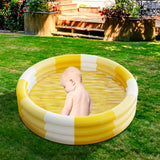 Maxbell Inflatable Baby of Swimming Pool Portable for Children Toys Kids Girls and Boys Yellow 61cm