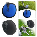 Maxbell Golf Ball Cleaner with Clip Portable Golf Ball Wiping Golf Ball Cleaning Bag Blue