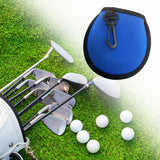 Maxbell Golf Ball Cleaner with Clip Portable Golf Ball Wiping Golf Ball Cleaning Bag Blue