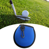 Maxbell Golf Ball Cleaner with Clip Portable Golf Ball Wiping Golf Ball Cleaning Bag Blue