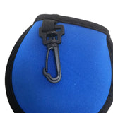 Maxbell Golf Ball Cleaner with Clip Portable Golf Ball Wiping Golf Ball Cleaning Bag Blue