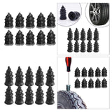 Maxbell 10Pcs Quick Repair Tool Vacuum Tyre Repair Rubber Nail for Car Tire Puncture 0.53cmx1.17cm