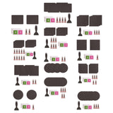 Maxbell Trampoline Patch Kit Replacement Waterproof Big Holes Trampoline Accessories Rectangular  2 Patches