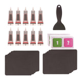 Maxbell Trampoline Patch Kit Replacement Waterproof Big Holes Trampoline Accessories Rectangular  10 Patches