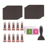 Maxbell Trampoline Patch Kit Replacement Waterproof Big Holes Trampoline Accessories Rectangular  10 Patches