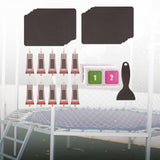 Maxbell Trampoline Patch Kit Replacement Waterproof Big Holes Trampoline Accessories Rectangular  10 Patches