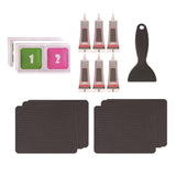 Maxbell Trampoline Patch Kit Replacement Waterproof Big Holes Trampoline Accessories Rectangular  6 Patches
