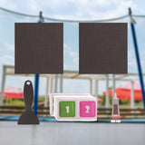 Maxbell Trampoline Patch Kit Replacement Waterproof Big Holes Trampoline Accessories Square  2 Patches