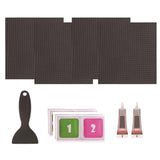 Maxbell Trampoline Patch Kit Replacement Waterproof Big Holes Trampoline Accessories Square  4 Patches