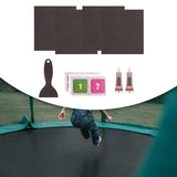 Maxbell Trampoline Patch Kit Replacement Waterproof Big Holes Trampoline Accessories Square  4 Patches