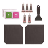 Maxbell Trampoline Patch Kit Replacement Waterproof Big Holes Trampoline Accessories Square  10 Patches