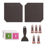 Maxbell Trampoline Patch Kit Replacement Waterproof Big Holes Trampoline Accessories Square  10 Patches