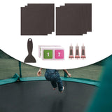 Maxbell Trampoline Patch Kit Replacement Waterproof Big Holes Trampoline Accessories Square  6 Patches
