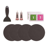 Maxbell Trampoline Patch Kit Replacement Waterproof Big Holes Trampoline Accessories Circle  4 Patches