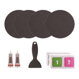 Maxbell Trampoline Patch Kit Replacement Waterproof Big Holes Trampoline Accessories Circle  4 Patches