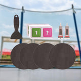 Maxbell Trampoline Patch Kit Replacement Waterproof Big Holes Trampoline Accessories Circle  4 Patches