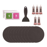 Maxbell Trampoline Patch Kit Replacement Waterproof Big Holes Trampoline Accessories Circle  10 Patches