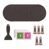 Maxbell Trampoline Patch Kit Replacement Waterproof Big Holes Trampoline Accessories Circle  10 Patches