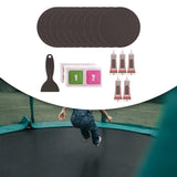 Maxbell Trampoline Patch Kit Replacement Waterproof Big Holes Trampoline Accessories Circle  10 Patches