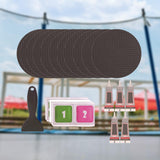 Maxbell Trampoline Patch Kit Replacement Waterproof Big Holes Trampoline Accessories Circle  10 Patches