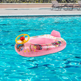 Maxbell Kids Inflatable Pool Floats Seat Swim Tube Toddlers Baby Swimming Float Pink