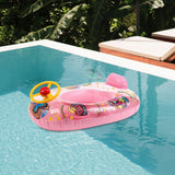 Maxbell Kids Inflatable Pool Floats Seat Swim Tube Toddlers Baby Swimming Float Pink