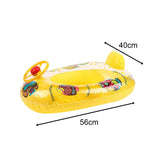 Maxbell Kids Inflatable Pool Floats Seat Swim Tube Toddlers Baby Swimming Float Yellow