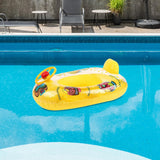 Maxbell Kids Inflatable Pool Floats Seat Swim Tube Toddlers Baby Swimming Float Yellow