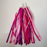 Maxbell 2Pcs Bike Handlebar Tassels Birthday Gifts Accessories for Scooter Bike Baby Pink