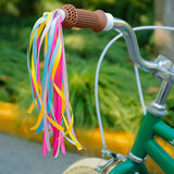 Maxbell 2Pcs Bike Handlebar Tassels Birthday Gifts Accessories for Scooter Bike Baby Pink