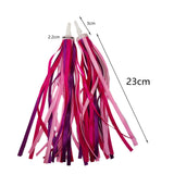 Maxbell 2Pcs Bike Handlebar Tassels Birthday Gifts Accessories for Scooter Bike Baby Pink