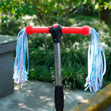 Maxbell 2Pcs Bike Handlebar Tassels Birthday Gifts Accessories for Scooter Bike Baby Blue