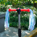 Maxbell 2Pcs Bike Handlebar Tassels Birthday Gifts Accessories for Scooter Bike Baby Blue