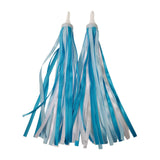 Maxbell 2Pcs Bike Handlebar Tassels Birthday Gifts Accessories for Scooter Bike Baby Blue
