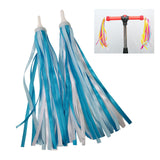 Maxbell 2Pcs Bike Handlebar Tassels Birthday Gifts Accessories for Scooter Bike Baby Blue