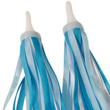 Maxbell 2Pcs Bike Handlebar Tassels Birthday Gifts Accessories for Scooter Bike Baby Blue