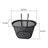 Maxbell Folding Bike Front Basket Accessories Lightweight Stylish Durable Cargo Rack Black