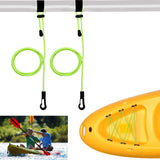 Maxbell 2Pcs Kayak Safety Rod Leash Rope Tie Down Rope Sturdy Easily Install Elastic