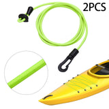 Maxbell 2Pcs Kayak Safety Rod Leash Rope Tie Down Rope Sturdy Easily Install Elastic