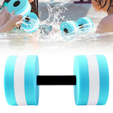 Maxbell Aquatic Dumbbell Water Dumbells Aquatic Barbell Float Men Women Swim Barbell Blue