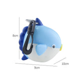 Maxbell Scuba Diving Mouthpiece Cover Cartoon Fish Shape Convenient with Swivel Clip Sunfish